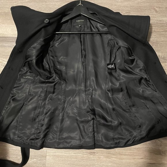 Aritzia Wool Blend Coat- Babaton- Black XS - Picture 6 of 8